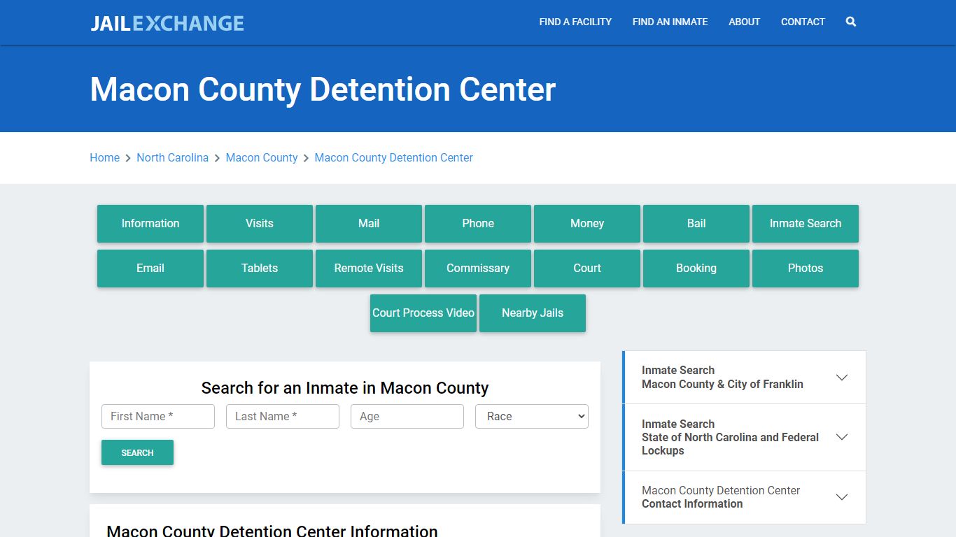 Macon County Detention Center - Jail Exchange